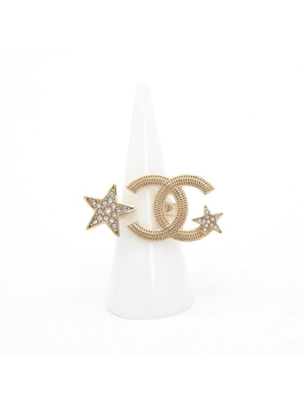 Chanel Ring Gold CC Logo Star - Picture 7 of 10